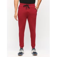 Pepe Jeans Burgundy Red Sporty Skinny Fit Joggers
