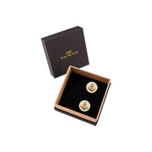 The Tie Hub Gold Plated Anchor Button Pair of Button Cover & Pin (L)