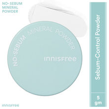 Innisfree No Sebum Mineral Powder For Oil Control, Makeup Fixer & Reduces Hair Greasiness