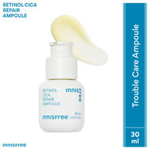 Innisfree Retinol Cica Repair Ampoule With Hyaluronic Acid, Reduces Skin Blemishes - Sensitive Skin