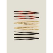 Accessorize London Women Multi-Colour Mix Metal Hair Clips (Pack Of 6)