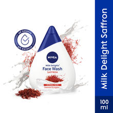 NIVEA Women Face Wash for Normal Skin, Milk Delights Saffron