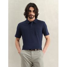 GANT Solid Navy Blue Polo T-Shirt
