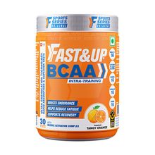 Fast&Up Orange Flavour BCAA Intra Workout with Muscle Activation Boosters 450gm
