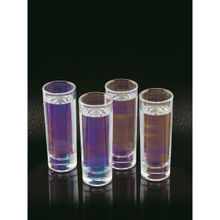 BarCraft Rainbow-Pearl Iridescent Tall Shot Glasses For thinKitchen, 4-Pieces, 60 ml