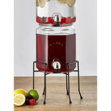 Kilner Round Drinks Dispenser Stand for thinKitchen, Black