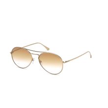 Tom Ford FT0551 55 28g Iconic Aviator Shapes In Premium Metal Sunglasses