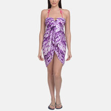 Mod & Shy Tie & Die Printed Wrap-Around Sarong - Purple (Free Size)