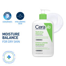 CeraVe Hydrating Cleanser Non-Foaming Face Wash for Dry Skin with Ceramides, Dermatologist Recommend