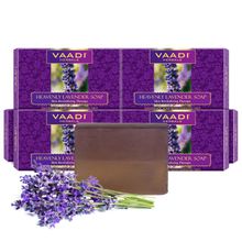 Vaadi Herbals Super Value Pack Of 6 Heavenly Lavender Soap With Essential Oils