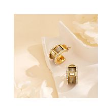 Guess Kalybe Yellow Gold Womens Hoop Earrings - UBE05391YGRH