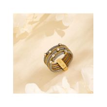 Guess Kalybe Yellow Gold Womens Ring