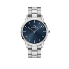 Daniel Wellington Men Iconic Blue Round Dial Analog Watch - DW00100448K (M)