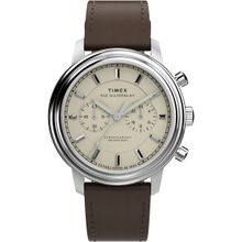 Timex Men Waterbury Beige Round Dial Analog Watch - TW2Y23500UJ (M)