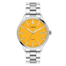 Timex Trendline Round 43mm Yellow Dial Analog Men Watch - TWEG18428