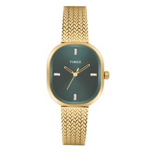 Timex Square 28mm Green Dial Analog Women Watch - TWEL20502