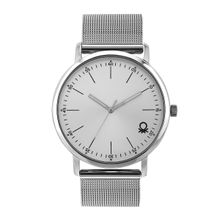United Colors of Benetton Men Signature Silver Round Dial Analog Watch - UWUCG1306 (M)