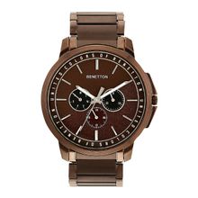 United Colors of Benetton Men Signature Brown Round Dial Analog Watch - UWUCG1801 (M)