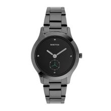 United Colors of Benetton Women Iconic Black Round Dial Analog Watch - UWUCL0802 (M)