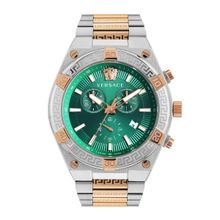 Versace Men V-Sporty Greca Green Round Dial Analog Watch - VESO01324 (M)
