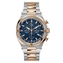GC Men Ironclass Blue Round Dial Analog Watch - Z32001G2MF (M)
