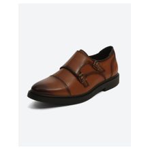Monte Carlo Tan Double Monk Strap Formal Shoes for Men