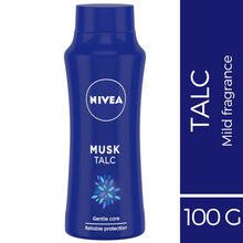 NIVEA Talcum Powder, Musk, For Gentle Fragrance & Reliable Protection Against Body Odour