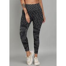 Kobo Black Animal Printed High Waist Tights