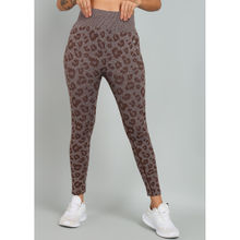 Kobo Grey Animal Printed High Waist Tights