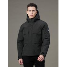 Red Tape Mens Olive Solid Polyester Padded Jacket