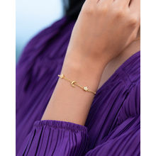 Shaya by CaratLane Talking To The Moon Bracelet in Gold Plated 925 Silver