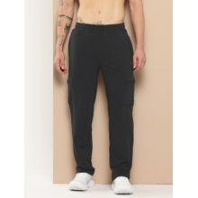 Alcis Men Soft Motion Black Cargo Track Pant
