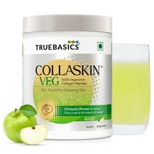 TrueBasics Collaskin Green Apple Mint Flavour 100% Vegetarian Collagen Peptide