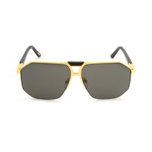 Chopard Gold-Black Alloy Metal Frame and Smoke Colored Lens Sunglass (62)