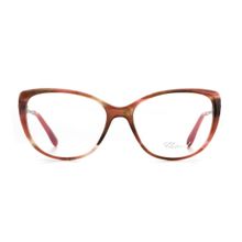 Chopard Eyewear for Women with Shiny Transparent Multi-Color Demi Acetate Frame (54)