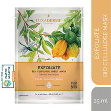 LuxaDerme Exfoliate Bio Cellulose Face Sheet Mask