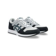 ASICS Grey Leather Round Toe Sneakers