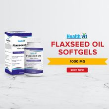 HealthVit Flaxseed Oil 1000mg 60 Softgels
