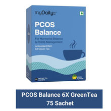 myDaily PCOS PCOD 6x Green Tea for Hormonal Balance, Regular Cycles & Weight Loss - Lemon