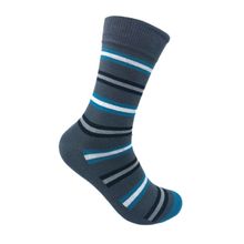 Mint & Oak Lining Crew Socks - Grey (Free Size)