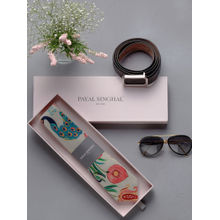 PS Accessories by Payal Singhal Brown Printed Tie (Free Size)