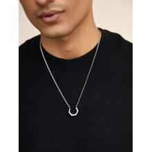 Outhouse Poppi Bolt Drop Necklace - Silver