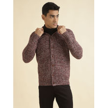 Andamen Burgundy Mens Full Sleeve Cardigan Regular Fit