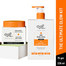 Chemist at Play Exfoliating Body Scrub + AHA Body Lotion Combo