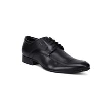 Bata Textured Black Formal Derby Shoes