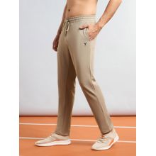 Technosport ELASTO PLUS Men Solid Slim Fit Sports Trackpants - Khaki