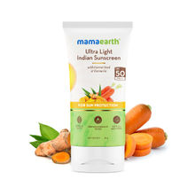 Mamaearth Ultra Light Indian Sunscreen With SPF 50 PA +++ for Tan Protection - In-Vivo tested