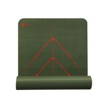 Tego Stance Reversible 6 mm Yoga Mat with GuildAlign - Green and Red