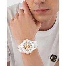 Philipp Plein Men White Analog Dial Watch-PWUBA0123 (M)