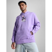 Puma Unisex Purple Printed Hoodies